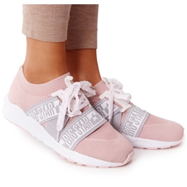 Női sportcipő Memory Foam Big Star HH274353 Pink rózsaszín Női sportcipő Memory Foam Big Star HH274353 Pink rózsaszín
