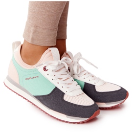 Cross Jeans Sportcipők Memory Foam Cross Farmer HH2R4049C Zöld-rózsaszín Cross Jeans Sportcipők Memory Foam Cross Farmer HH2R4049C Zöld-rózsaszín