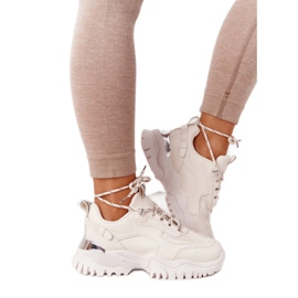 PG1 Női cipők Bézs Influencer masszív talpon PG1 Női cipők Bézs Influencer masszív talpon