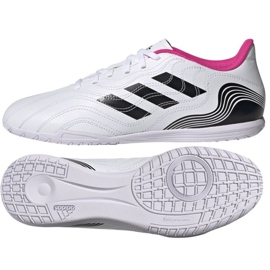 Adidas Copa Sense.4 In M FW6541 futballcipő fehér fehér