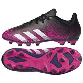 Adidas Predator Freak.4 FxG Jr FW7536 futballcipő sokszínű rózsaszín
