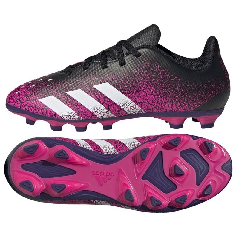 Adidas Predator Freak.4 FxG Jr FW7536 futballcipő sokszínű rózsaszín Adidas Predator Freak.4 FxG Jr FW7536 futballcipő sokszínű rózsaszín