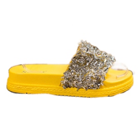 Seastar Divatos kristály papucs ezüst