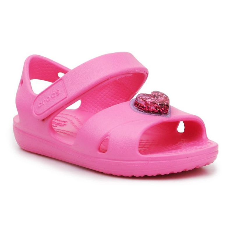 Crocs Classic Cross Strapcharm szandál Jr 206947-669 rózsaszín Crocs Classic Cross Strapcharm szandál Jr 206947-669 rózsaszín