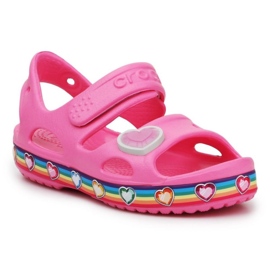 Crocs Fun Lab Rainbow szandál 206795-669 rózsaszín Crocs Fun Lab Rainbow szandál 206795-669 rózsaszín