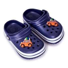 Gyermek habpapucs Crooks Navy Blue Lazy Day sötétkék