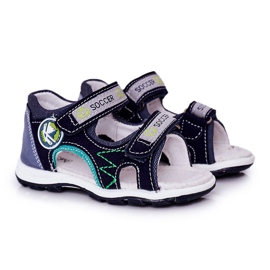 EVE Gyermek sötétkék futballszandál tépőzárral sokszínű EVE Gyermek sötétkék futballszandál tépőzárral sokszínű