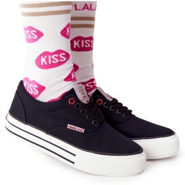 Női cipők On The Cross Jeans FF2R4002C Czarme platform fekete Női cipők On The Cross Jeans FF2R4002C Czarme platform fekete