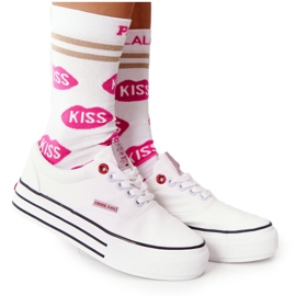 Cross Jeans Női cipők a platformon Cross Farmer FF2R4001C Fehér Cross Jeans Női cipők a platformon Cross Farmer FF2R4001C Fehér