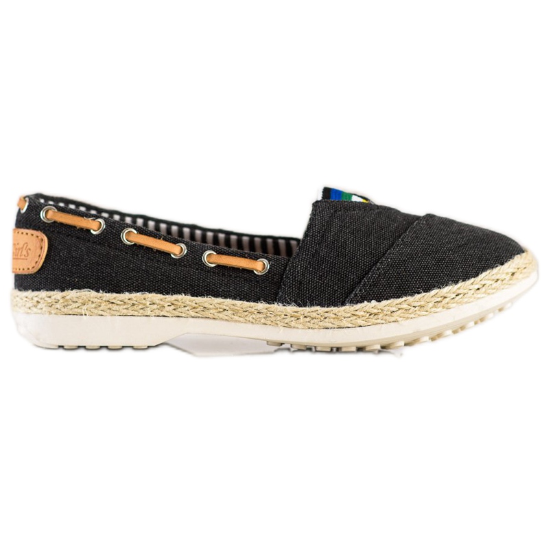 Beauty Girl'S Textil espadrillák fekete