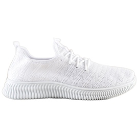 SHELOVET Könnyű textil sportcipő fehér