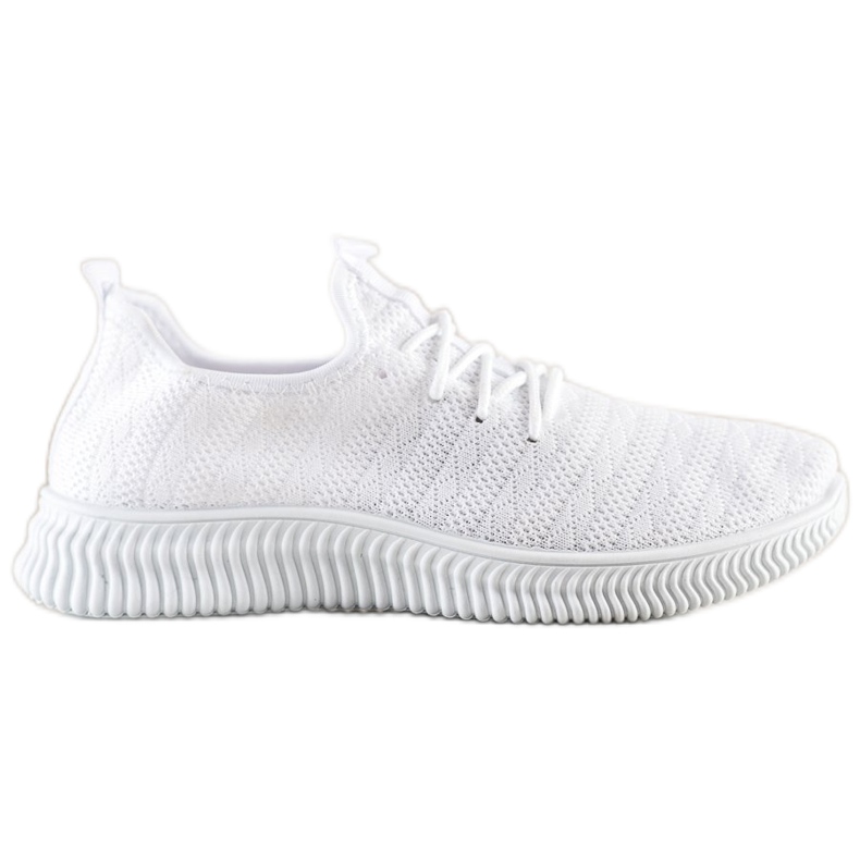 SHELOVET Könnyű textil sportcipő fehér