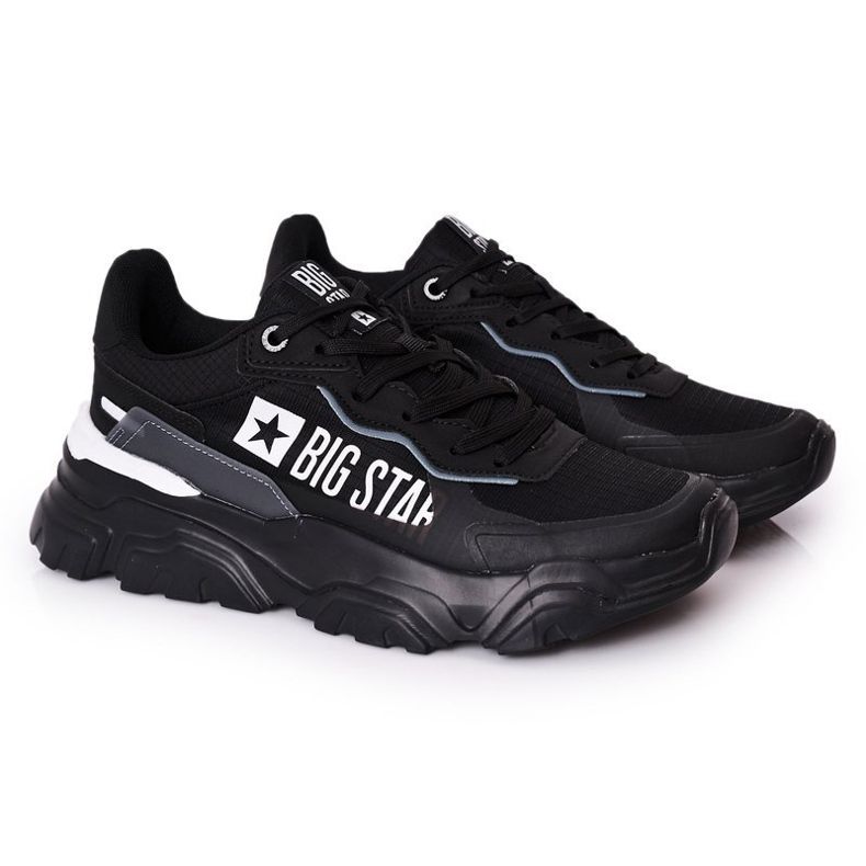 Férfi sportcipők Memory Foam Big Star HH174209 Fekete-kék