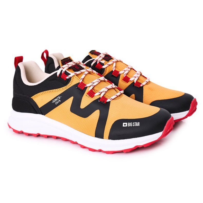 Férfi sportcipő Memory Foam Big Star HH174087 Camel narancssárga Férfi sportcipő Memory Foam Big Star HH174087 Camel narancssárga