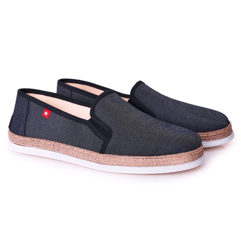 Férfi espadrilles Big Star HH176002 Navy Blue kék