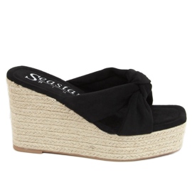 Fekete XY14P Fekete espadrilles ék Fekete XY14P Fekete espadrilles ék