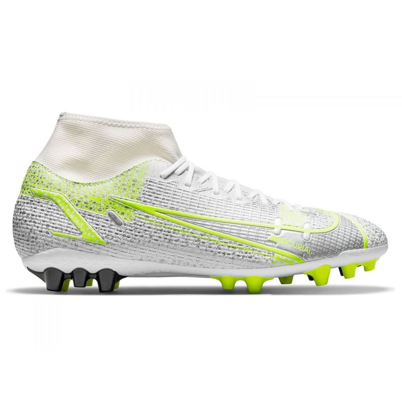 Nike Superfly 8 Academy Ag M CV0842-107 futballcipő ezüst, fehér ezüst