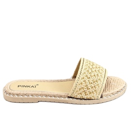 Női bézs papucs LS002 Bézs