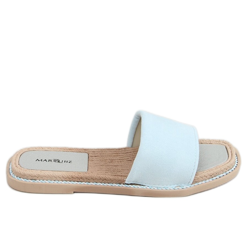 Kék 1096 Kék velúr női papucs