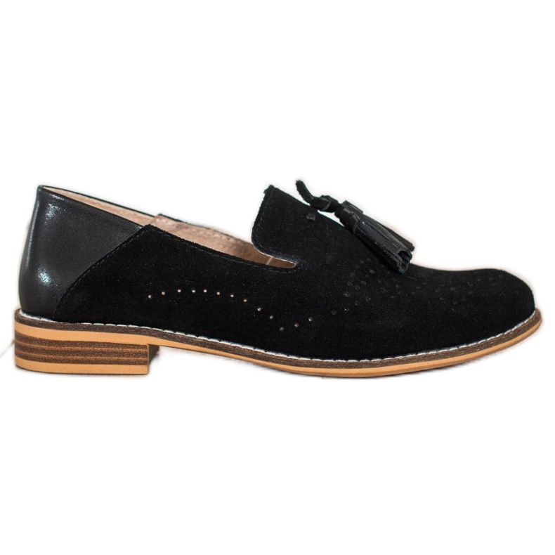 Filippo Bőr Urak Karimákkal fekete