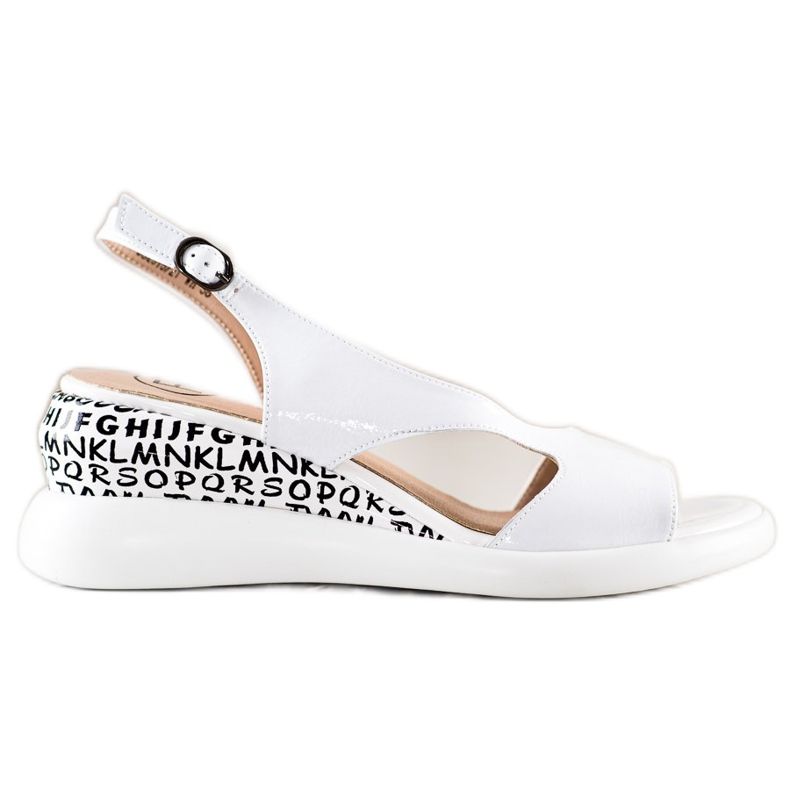 Filippo Kényelmes ék szandál fehér