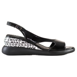 Filippo Kényelmes ék szandál fekete