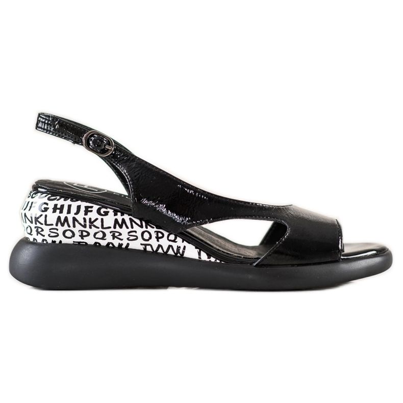 Filippo Kényelmes ék szandál fekete