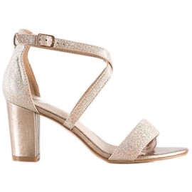 Filippo Fényes arany szandál aranysárga