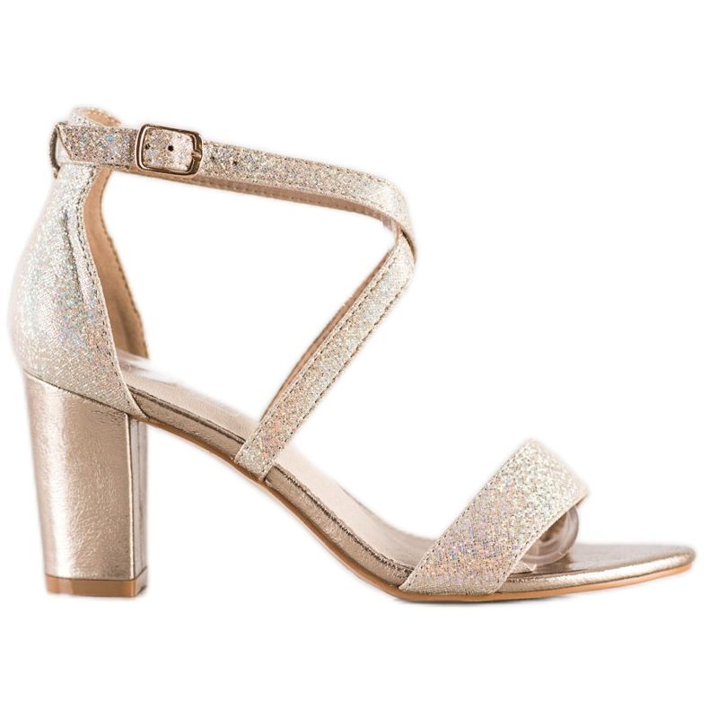 Filippo Fényes arany szandál aranysárga