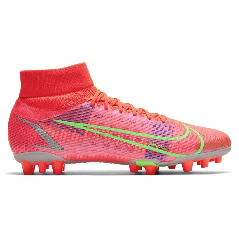 Nike Superfly 8 Pro Ag M CV1130-600 futballcipő korall piros
