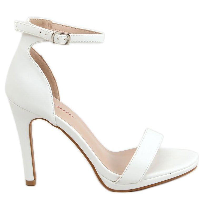 Fehér szandál magas sarkon S-835 Fehér