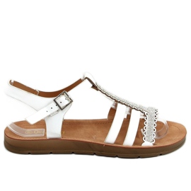 Fehér női szandál L-375 Fehér