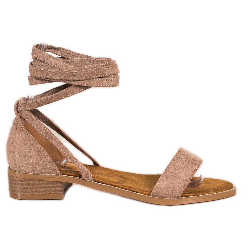 Goodin Kötve szandál velúrral barna