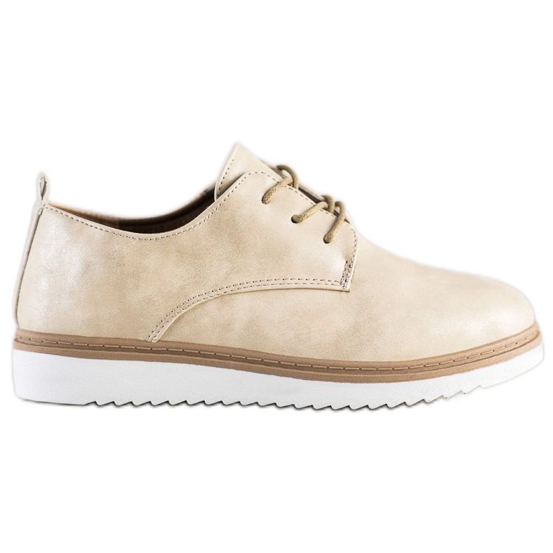 SHELOVET Alkalmi Beige Brogues bézs