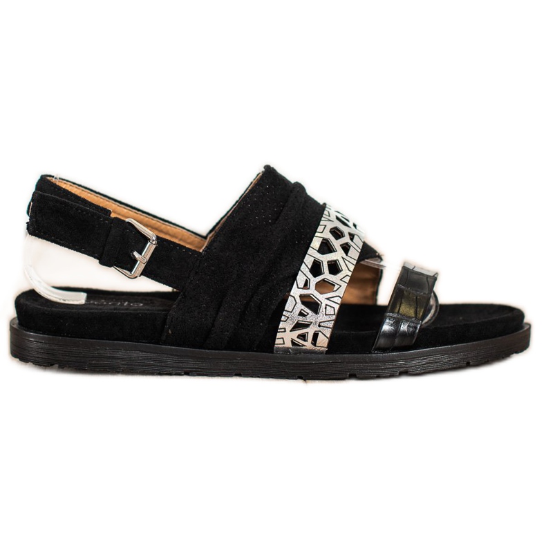 Evento Divatos szandál csattal fekete