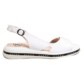 Filippo Kényelmes lakkozott szandál fehér