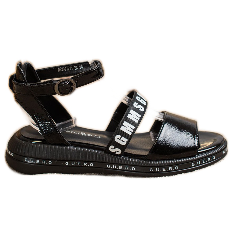 Filippo Fekete divat szandál