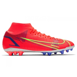 Nike Superfly 8 Academy Ag M CV0842-600 futballcipő sokszínű piros