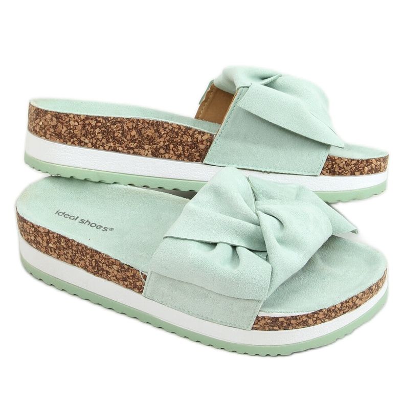 Menta 8228 Zöld papucs magas talpon