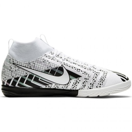 Nike Mercurial Superfly 7 Academy Mds Ic Jr BQ5529 110 futballcipő fehér, fehér, fekete fehér