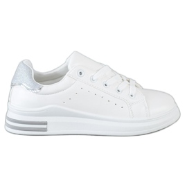 Diamantique Cipők csillogó betéttel fehér