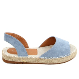 Nyitott orrú kék espadrilles 6915 Blue