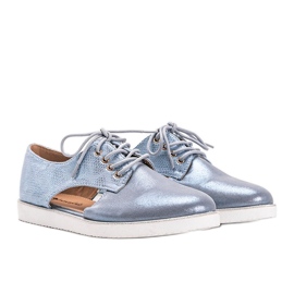 Kék fényes, alacsony vágású Karley cipő Kék fényes, alacsony vágású Karley cipő