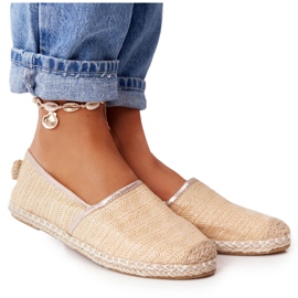 Espadrilles On Straw Sole Lu Boo Beige bézs
