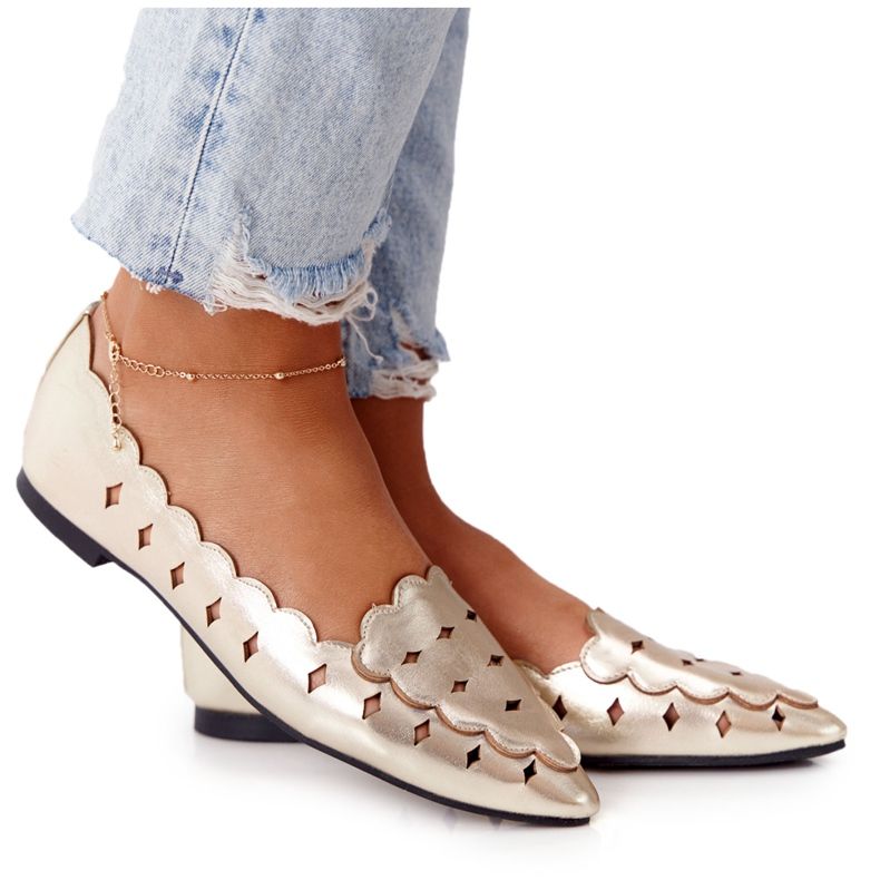 Női áttört naplók Lu Boo Golden aranysárga