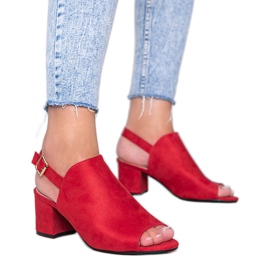 Piros szandál egy poszton, Blubbery szárral