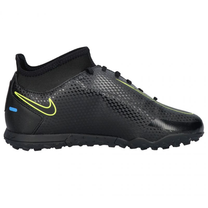 Nike Phantom Gt Club Df Tf Jr CW6729 090 futballcipő fekete fekete