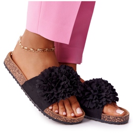 PE1 Fekete virágbomba a parafa talpon