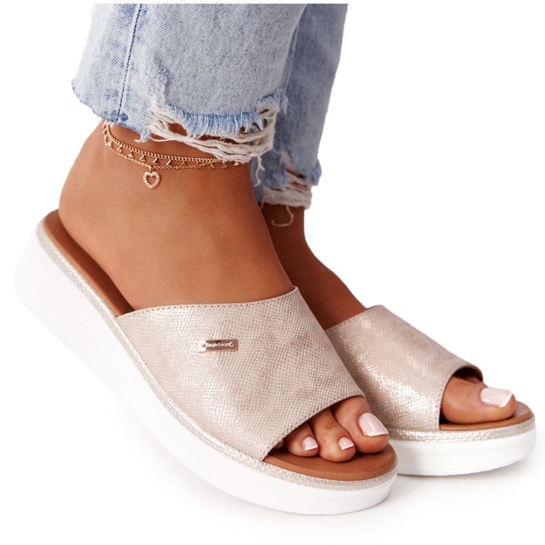 Szandálok Szege Sergio Leone SK042 Gold aranysárga