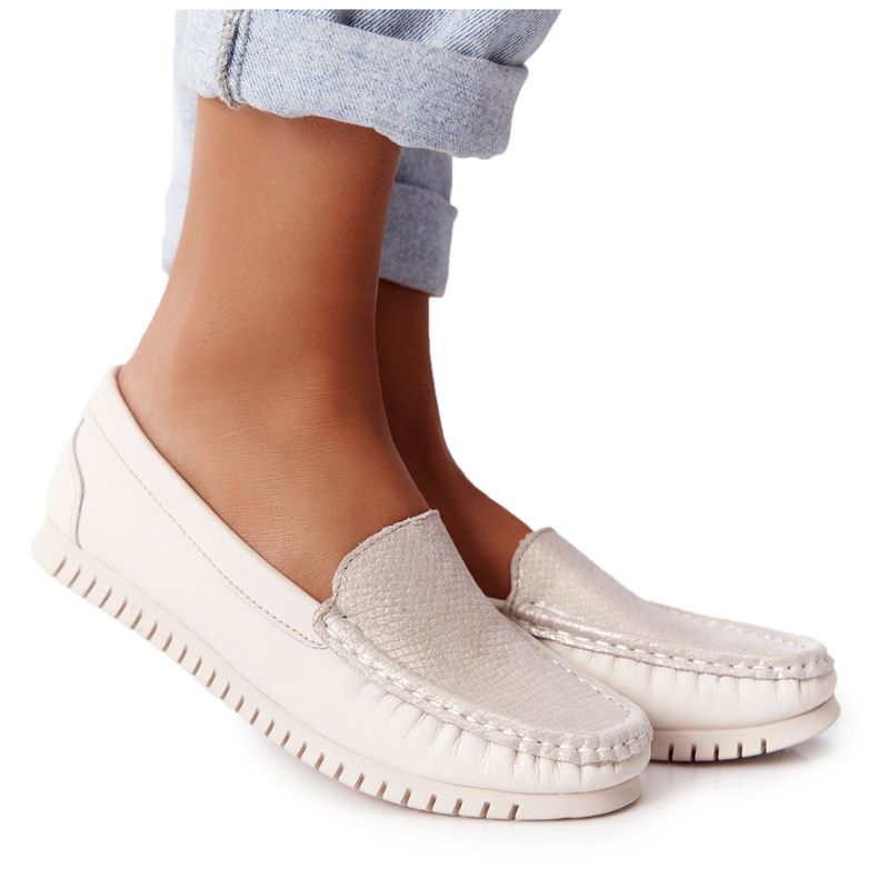 S.Barski Női bőrcipők S. Barski 97630 Ecru ekru